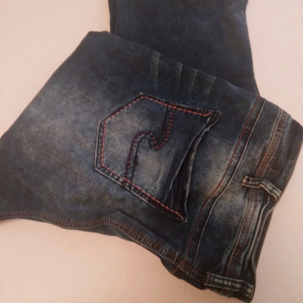 SILVER DENIM JEANS